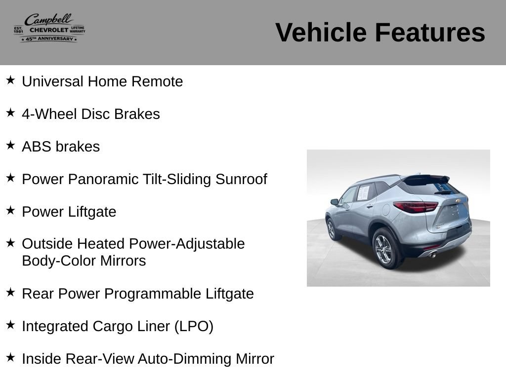 Used 2024 Chevrolet Blazer LT w/ LPO, Floor Liner Package FWD image 16