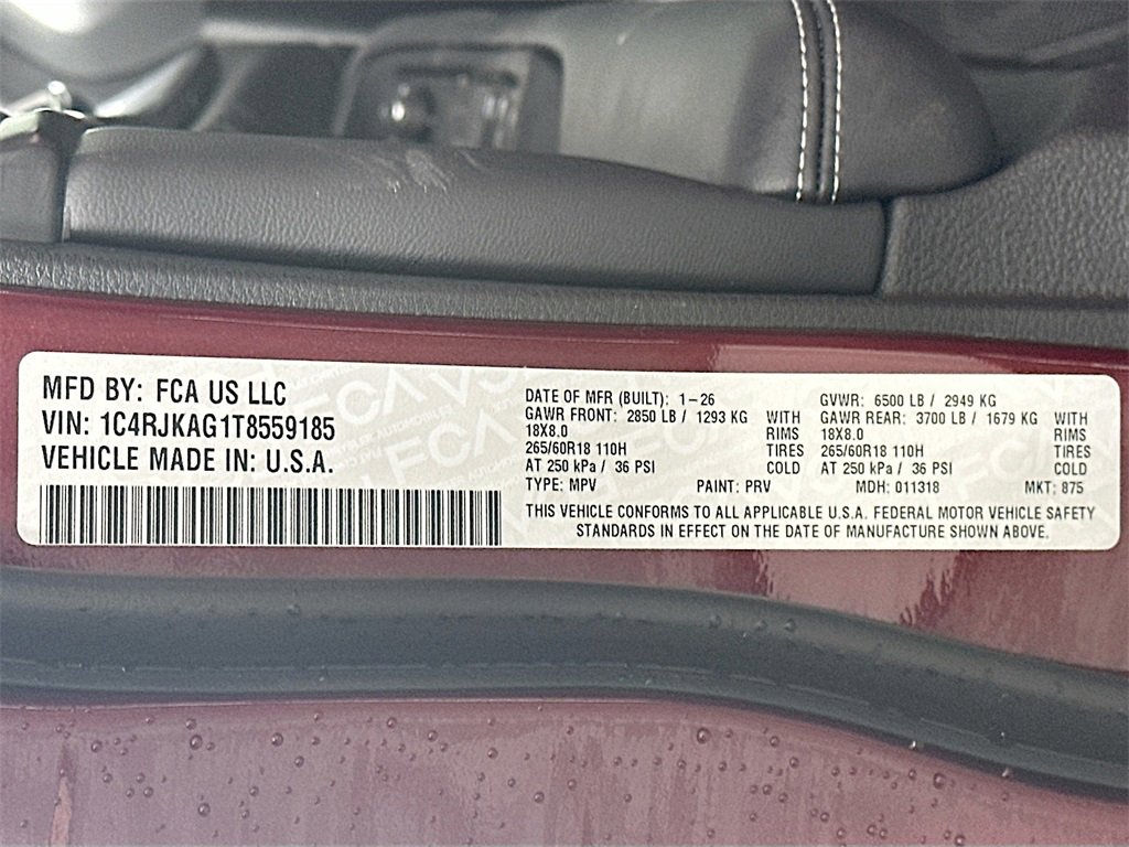 New 2026 Jeep Grand Cherokee L 4WD image 19