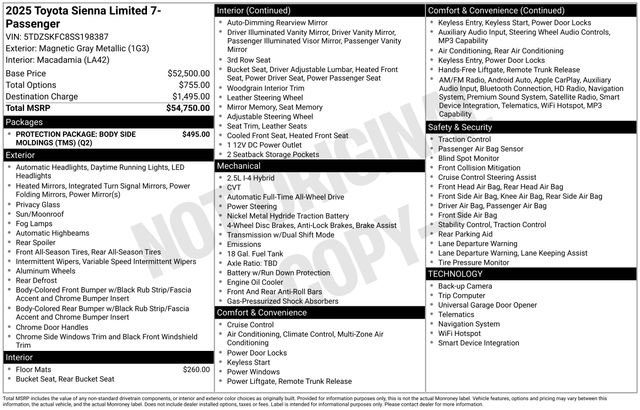 Used 2025 Toyota Sienna Limited image 28
