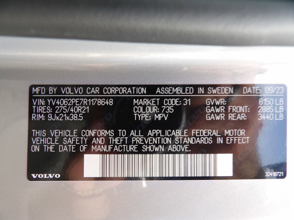 Certified 2024 Volvo XC90 B6 Plus w/ Protection Package Premier image 33