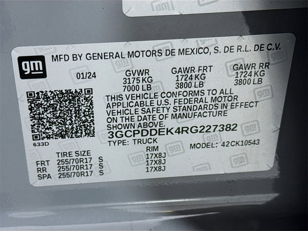 Used 2024 Chevrolet Silverado 1500 LT w/ Leather Package image 43