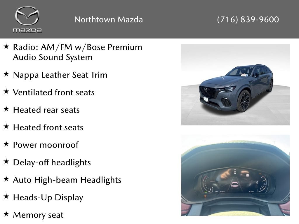 Certified 2025 MAZDA CX-70 3.3 Turbo S w/ Premium Package AWD/4WD image 2