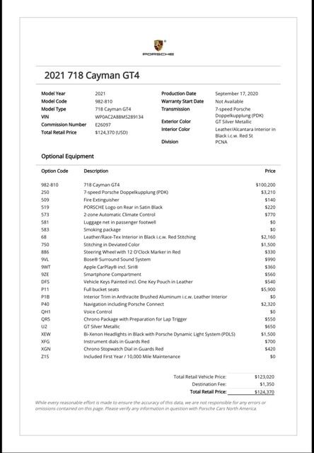 Used 2021 Porsche 718 Cayman GT4 RWD image 18
