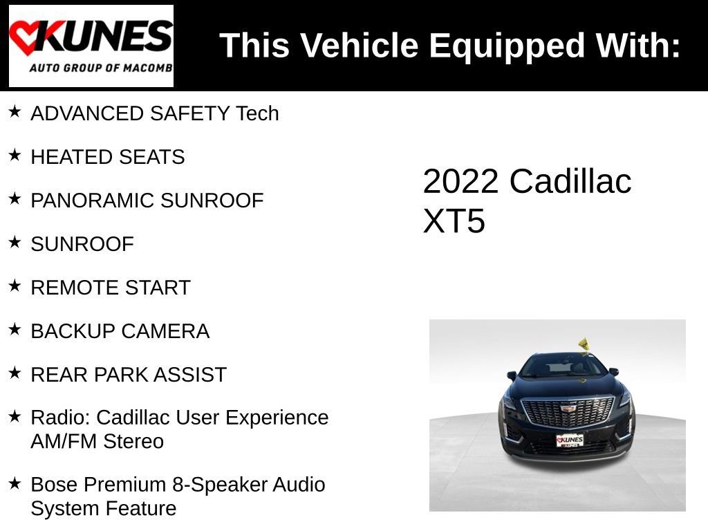 Used 2022 Cadillac XT5 Premium Luxury image 3