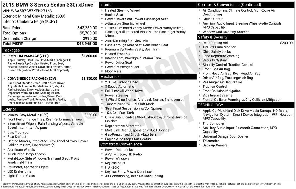 Used 2019 BMW 330i xDrive Sedan image 57