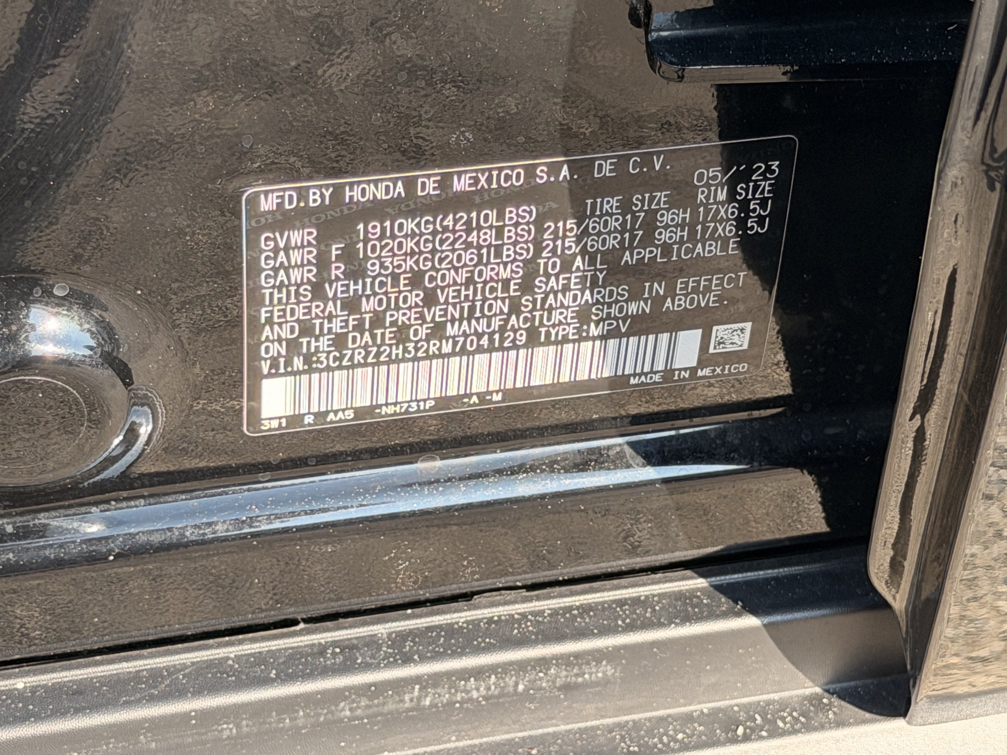 Certified 2024 Honda HR-V LX image 28