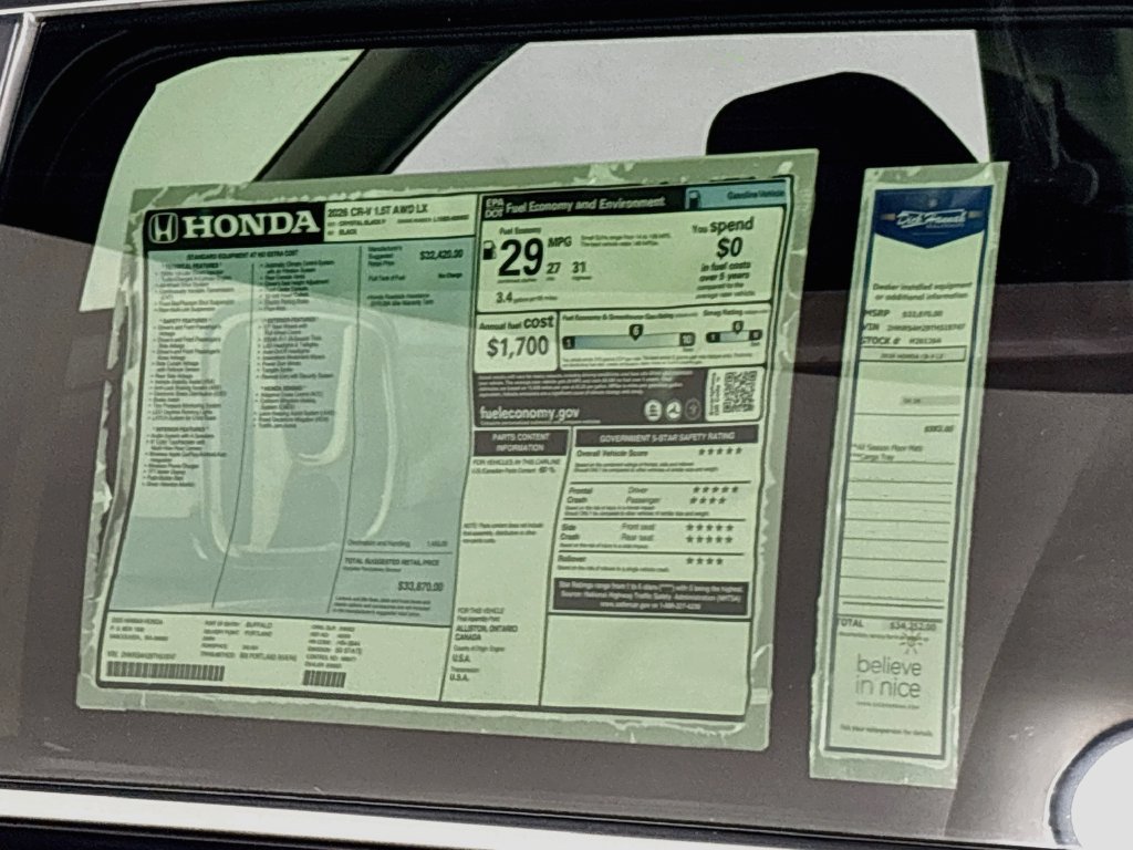 New 2026 Honda CR-V LX image 23