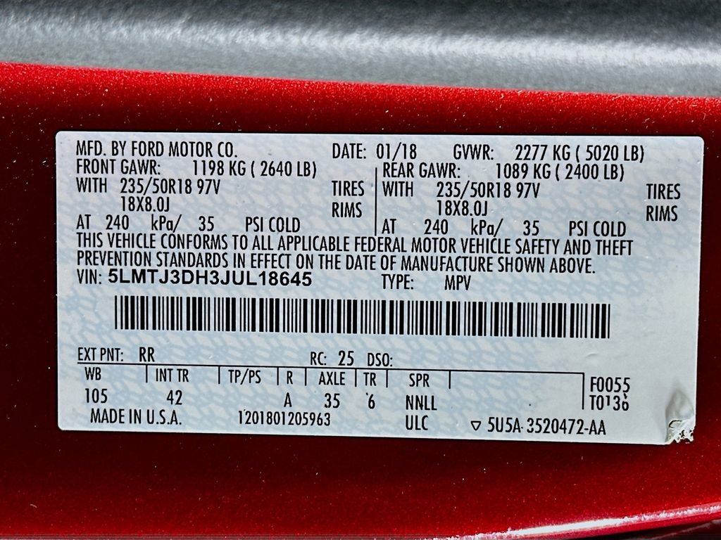 Used 2018 Lincoln MKC Reserve w/ Lincoln MKC Climate Package image 35