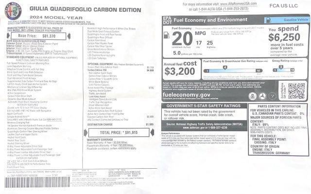 Used 2024 Alfa Romeo Giulia Quadrifoglio image 5