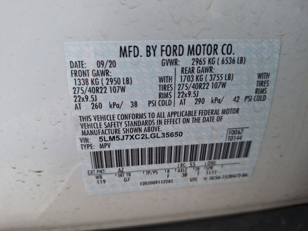 Used 2020 Lincoln Aviator Reserve w/ Equipment Group 202A image 26