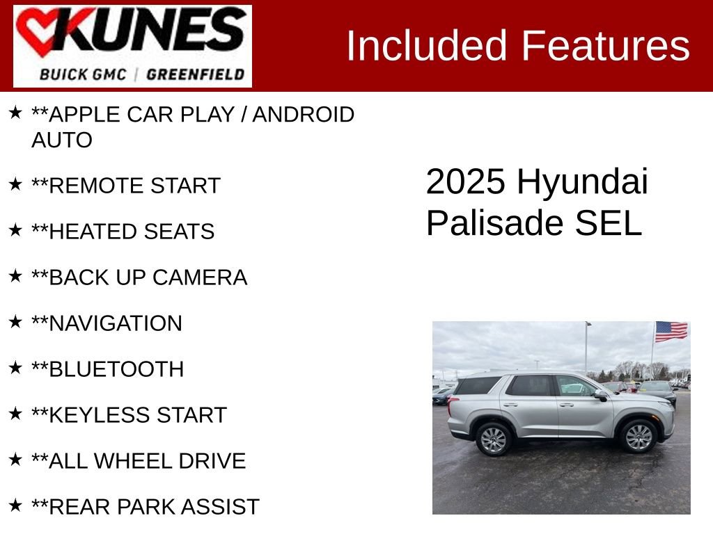 Used 2025 Hyundai Palisade SEL AWD/4WD image 2