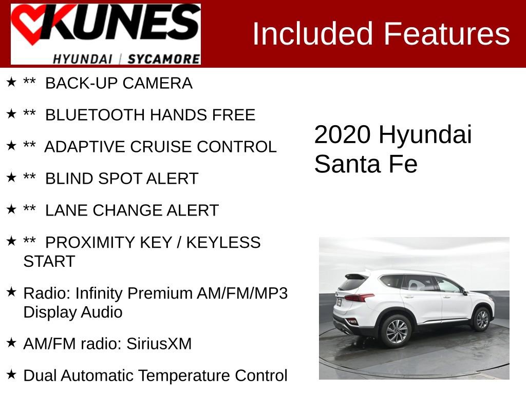 Used 2020 Hyundai Santa Fe SEL w/ Convenience Package image 2