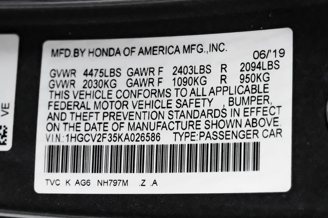 Used 2019 Honda Accord Sport image 70