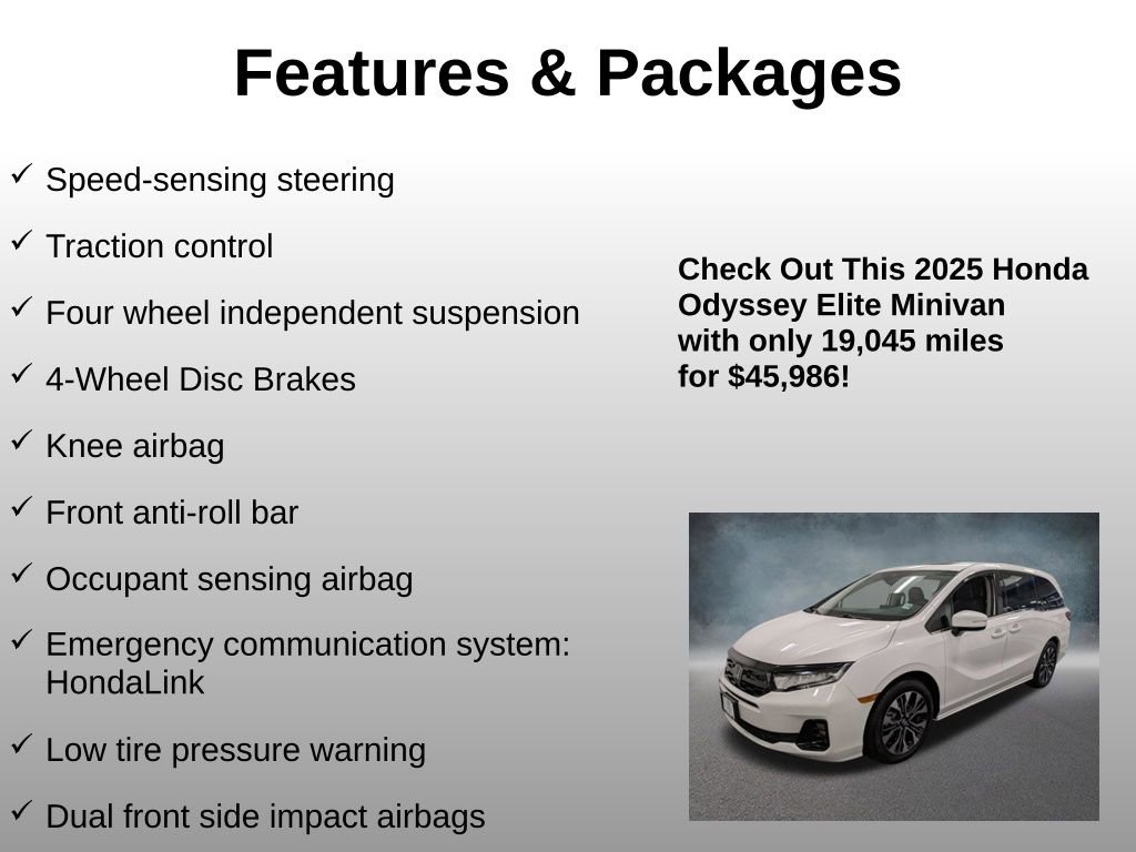 Used 2025 Honda Odyssey Elite image 16