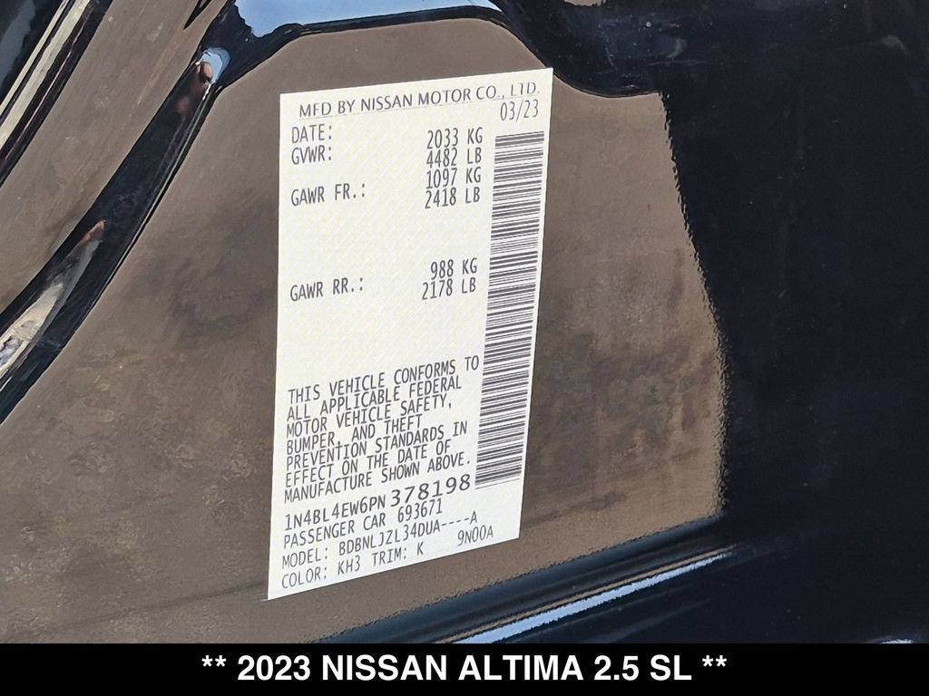 Used 2023 Nissan Altima 2.5 SL AWD/4WD image 30