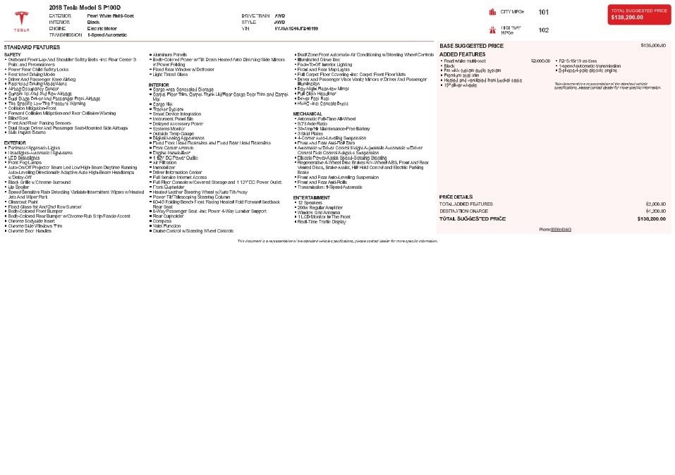 Used 2018 Tesla Model S P100D image 9