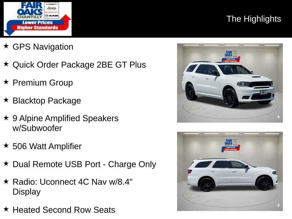 Used 2020 Dodge Durango GT AWD/4WD image 2