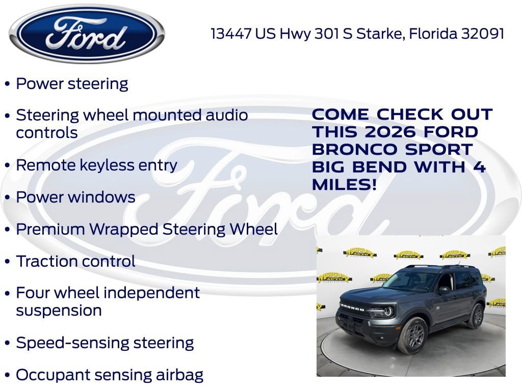 New 2026 Ford Bronco Sport Big Bend w/ Convenience Package AWD/4WD image 25