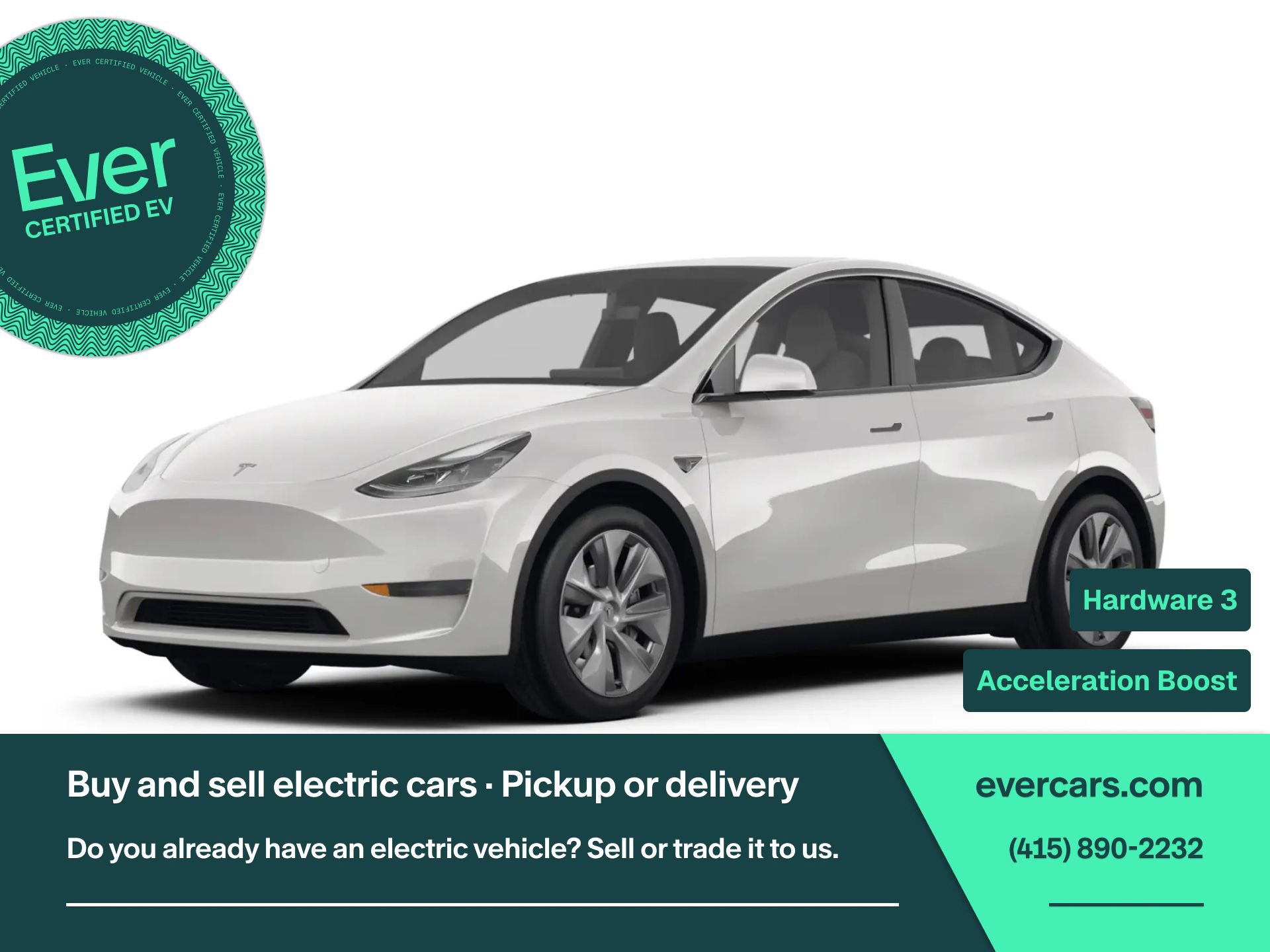 Used 2021 Tesla Model Y Long Range AWD/4WD image 1