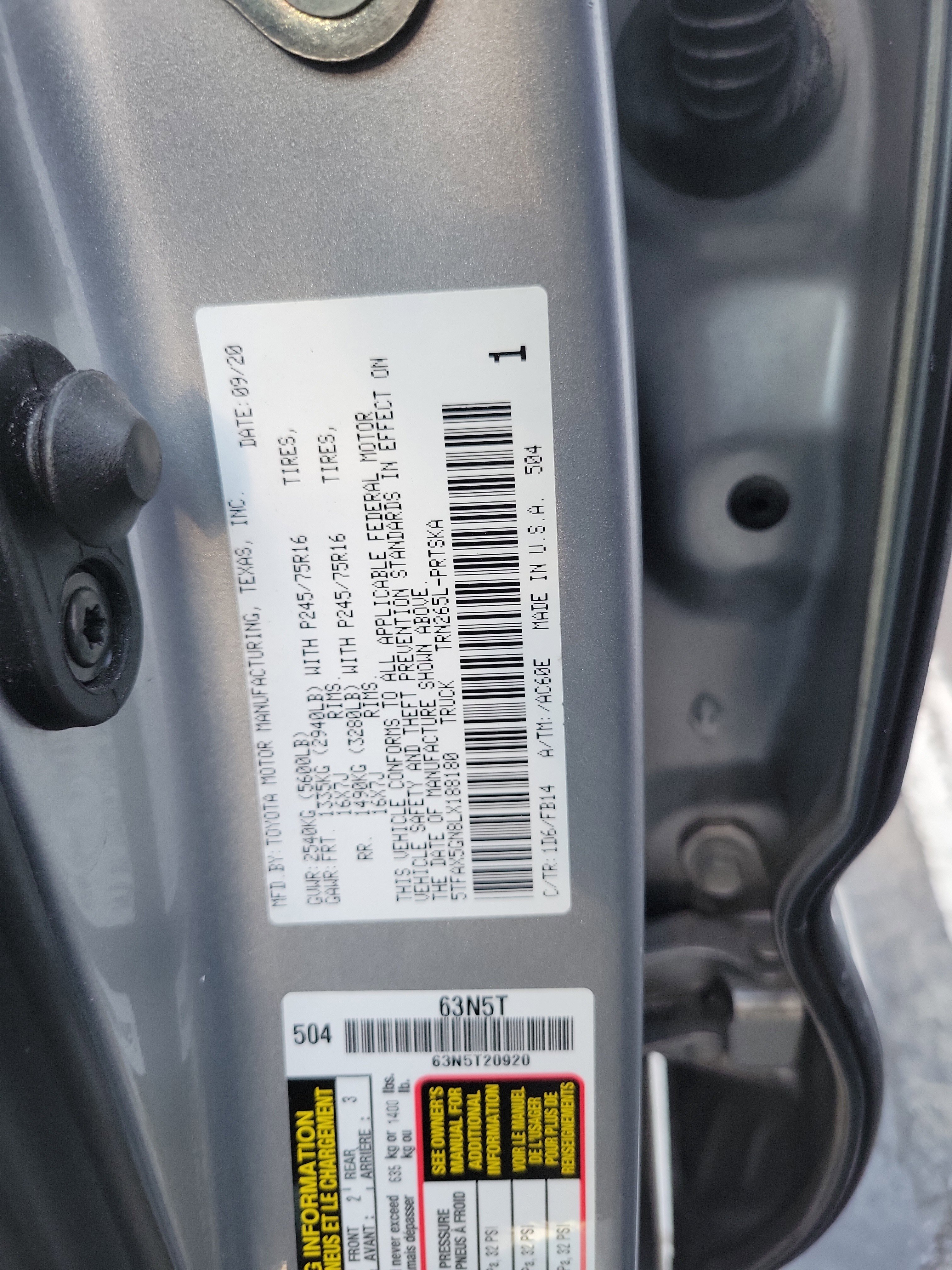 Used 2020 Toyota Tacoma SR image 30