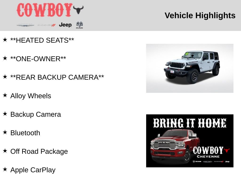 Used 2024 Jeep Wrangler Unlimited Rubicon image 2