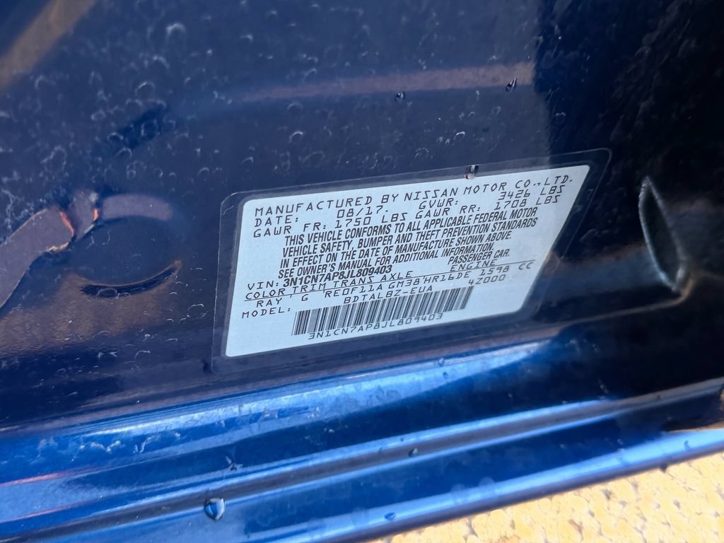 Used 2018 Nissan Versa SV w/ SV Special Edition Package FWD image 20