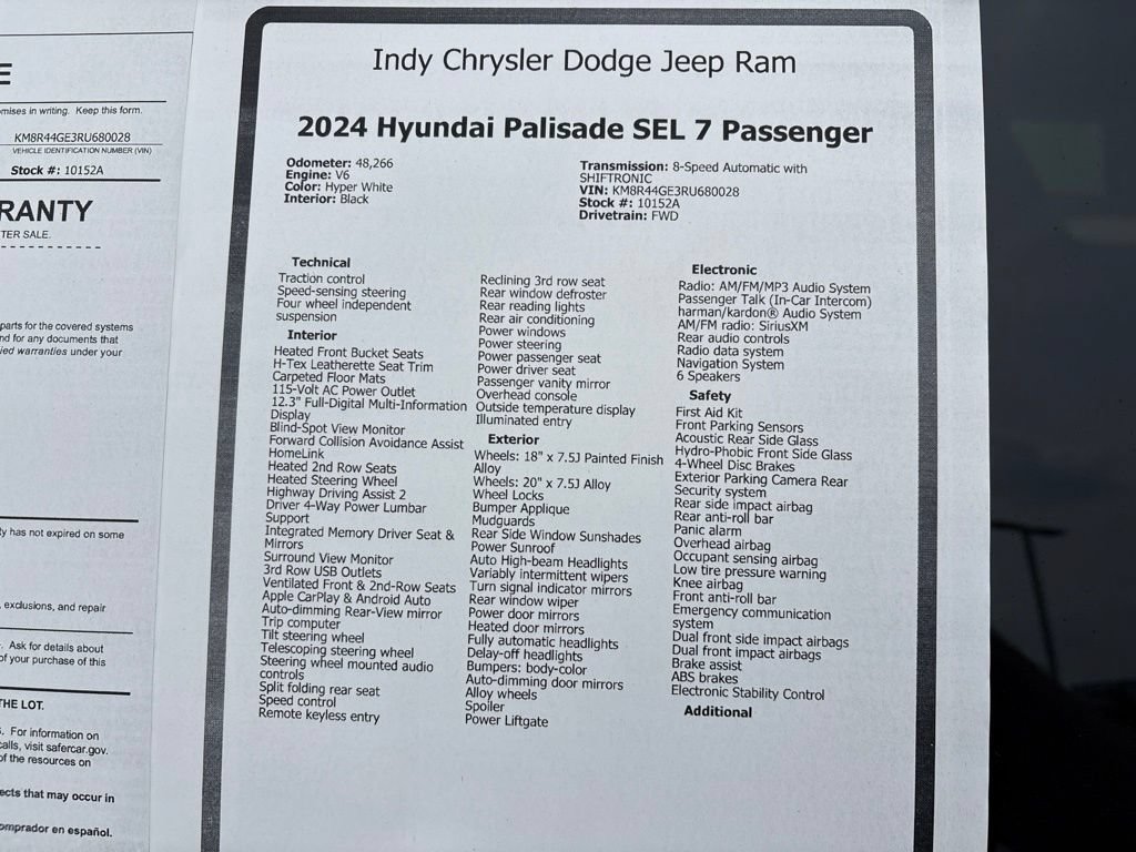 Used 2024 Hyundai Palisade SEL w/ Premium Package FWD image 27