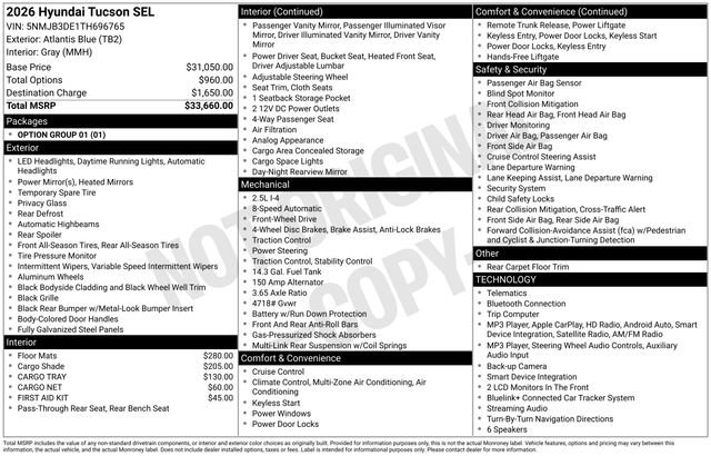 Used 2026 Hyundai Tucson SEL Plus FWD image 24