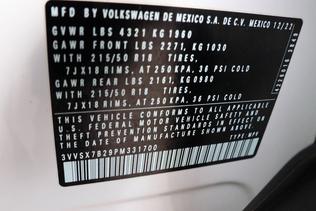 Used 2023 Volkswagen Taos SE w/ Black Wheel Package FWD image 43