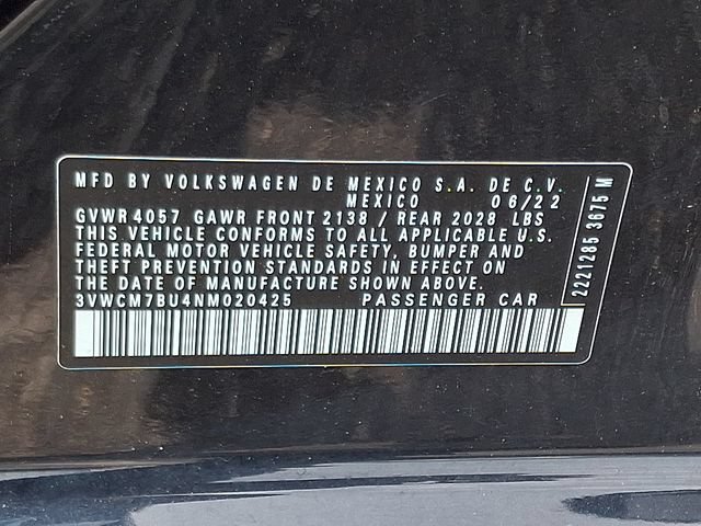 Certified 2022 Volkswagen Jetta S FWD image 27