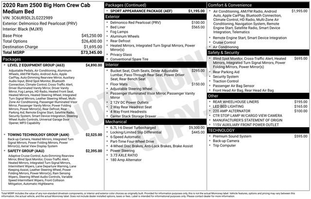 Used 2020 RAM 2500 Big Horn w/ Level 2 Equipment Group AWD/4WD image 21