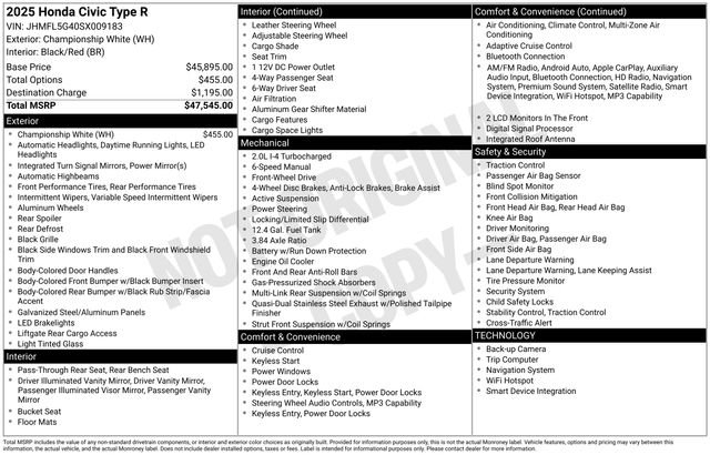 Used 2025 Honda Civic Type R image 43