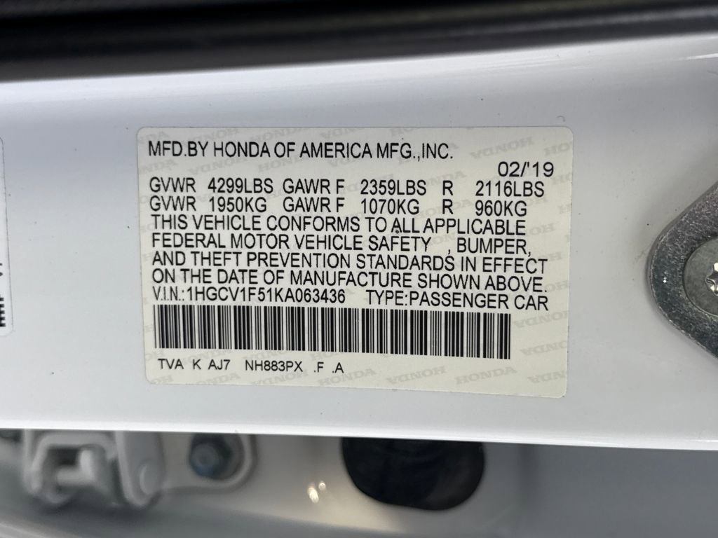 Used 2019 Honda Accord EX-L image 30