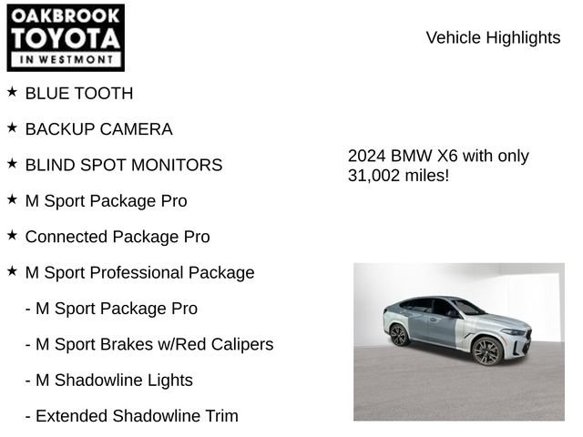 Used 2024 BMW X6 M60i w/ Executive Package AWD/4WD image 5
