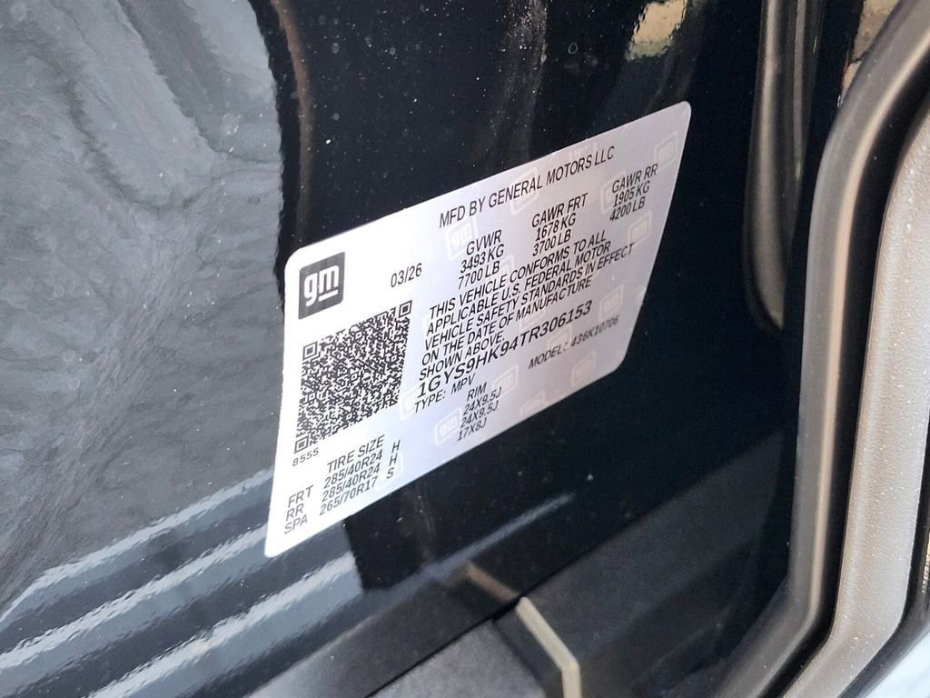 New 2026 Cadillac Escalade V w/ LPO, Floor Liner Package AWD/4WD image 33
