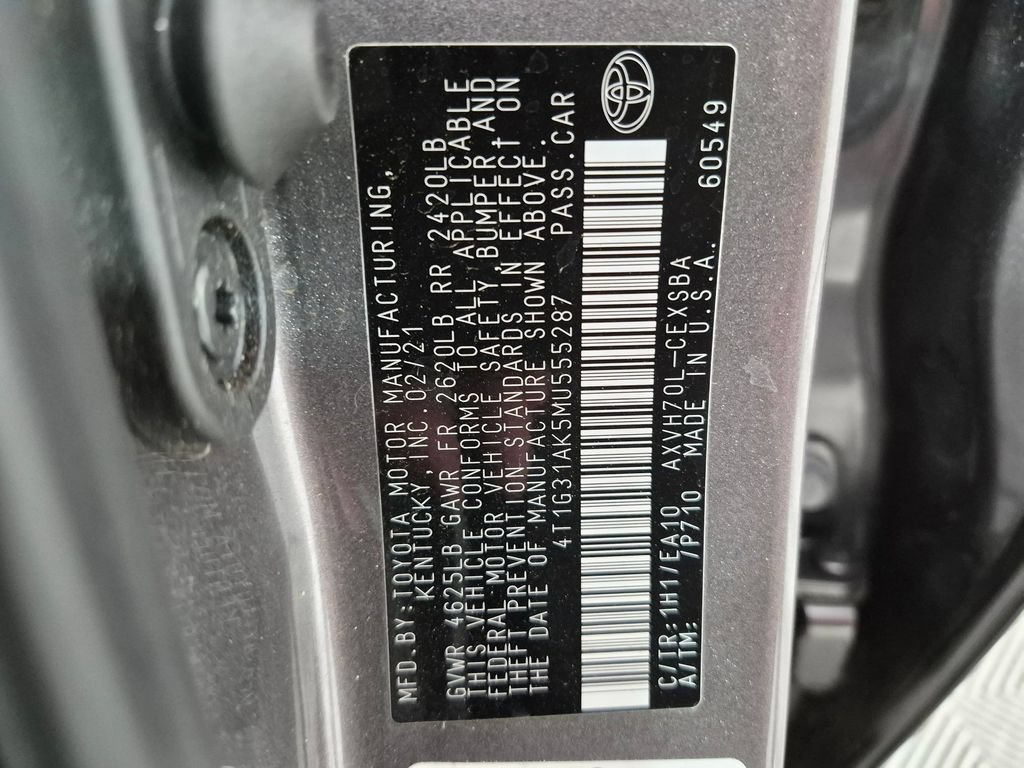Used 2021 Toyota Camry SE FWD image 31