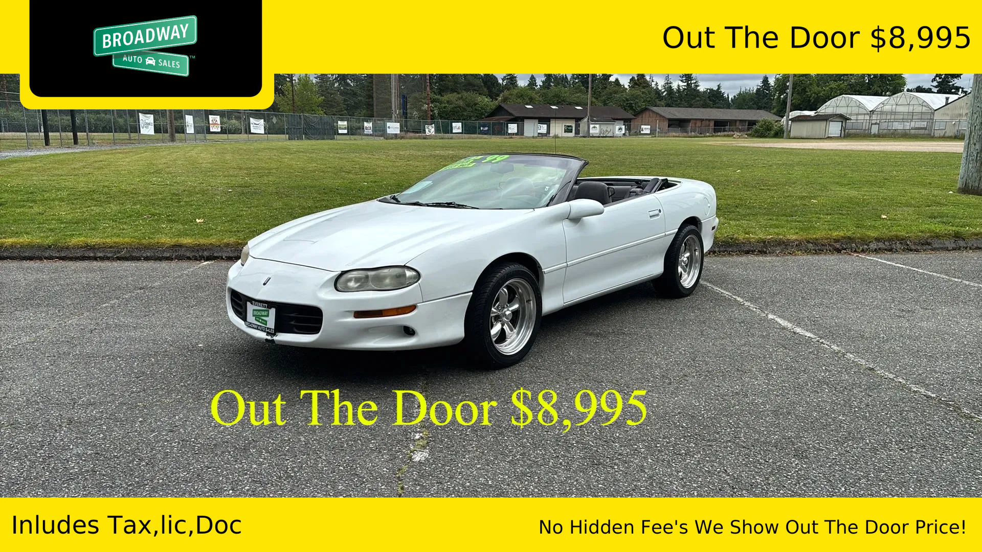Used 1999 Chevrolet Camaro LT w/ Preferred Equipment Group 2