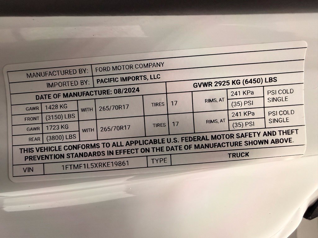 Used 2024 Ford F150 XL w/ Equipment Group 103A High AWD/4WD image 53