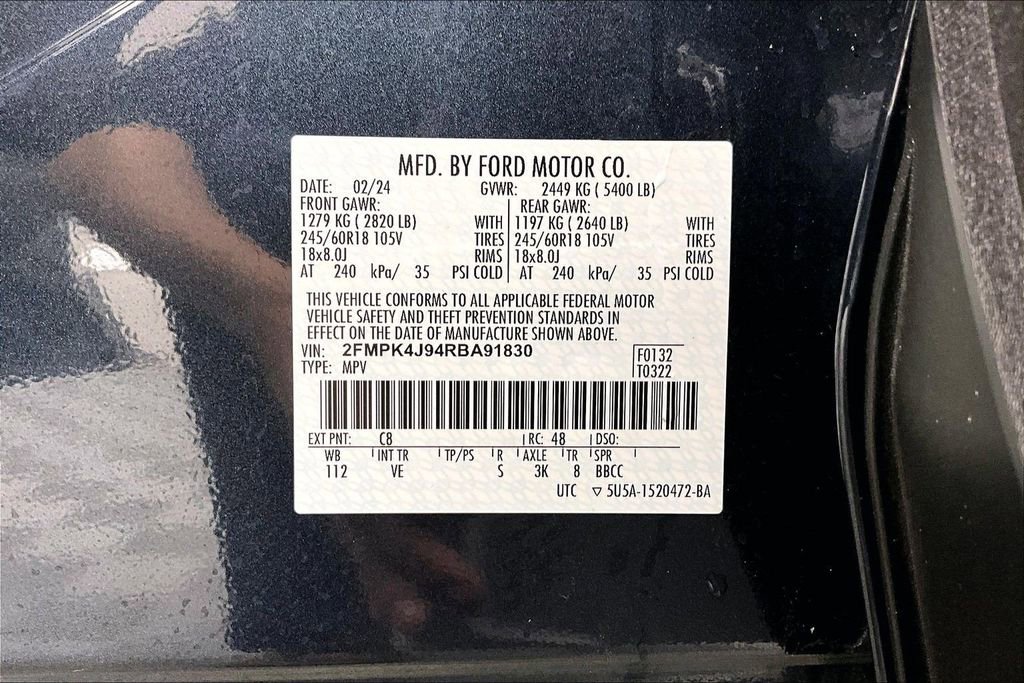 Certified 2024 Ford Edge SEL w/ Convenience Package AWD/4WD image 35