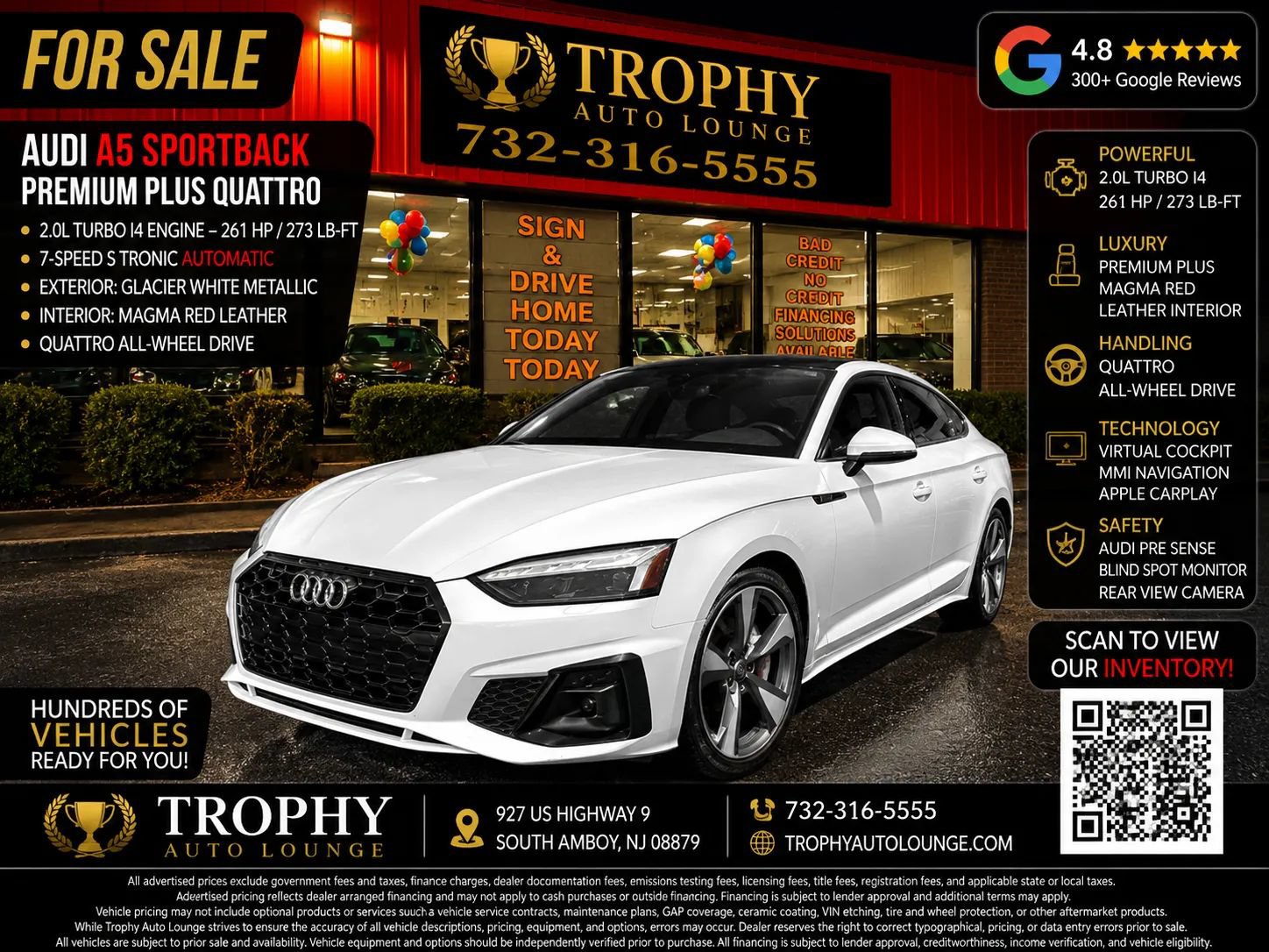 Used 2021 Audi A5 2.0T Premium Plus w/ Premium Plus AWD/4WD image 1