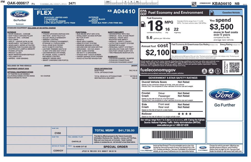 Used 2019 Ford Flex Limited AWD/4WD image 15