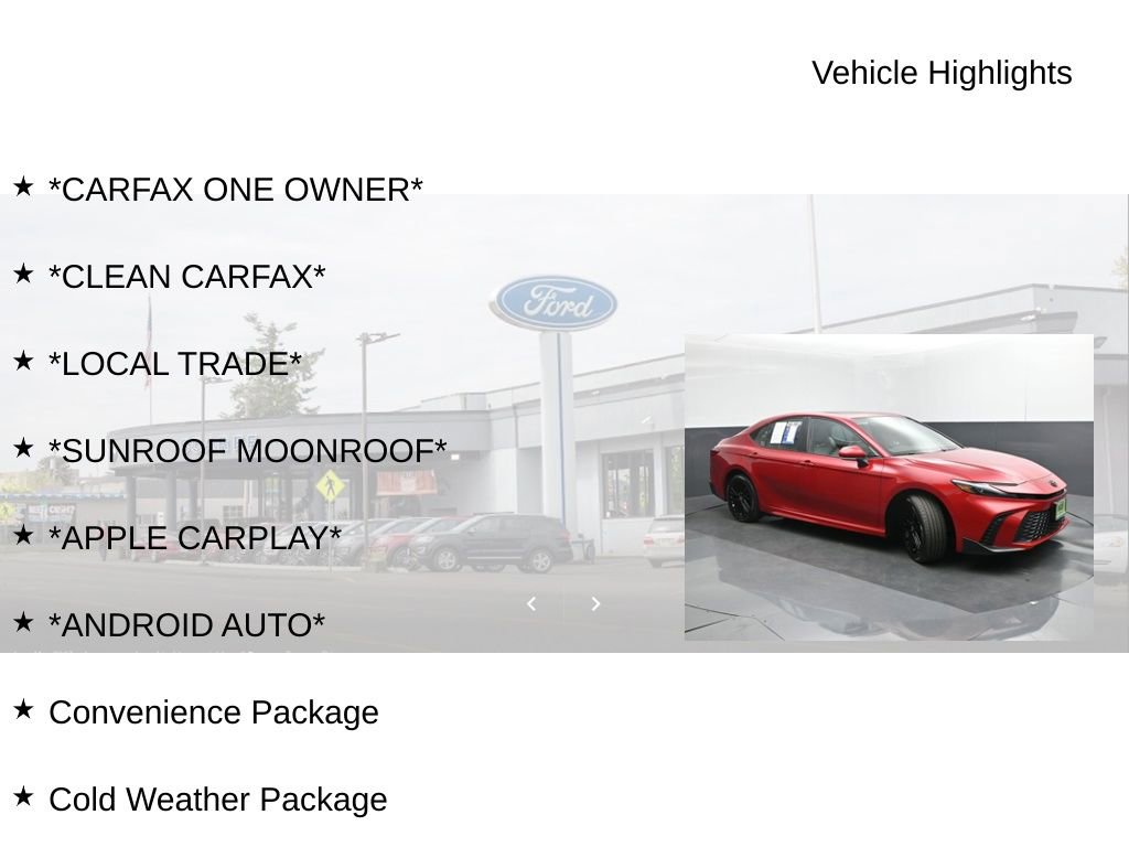 Used 2025 Toyota Camry SE w/ Convenience Package AWD/4WD image 19