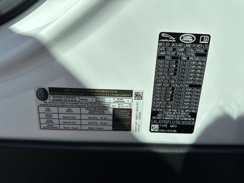 New 2026 Land Rover Range Rover Long Wheelbase SE AWD/4WD image 30