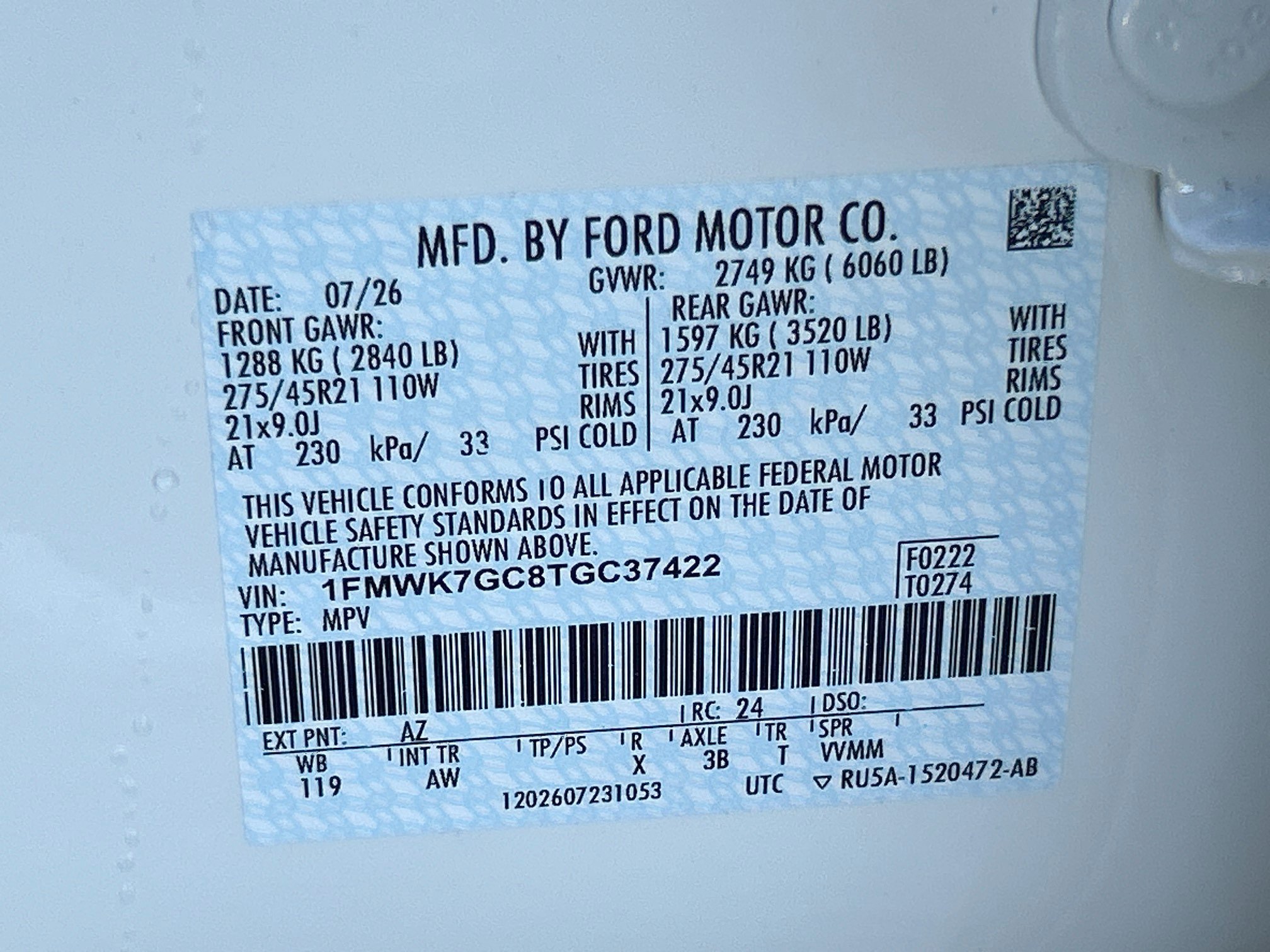 New 2026 Ford Explorer ST w/ Sun And Sound Package RWD image 21