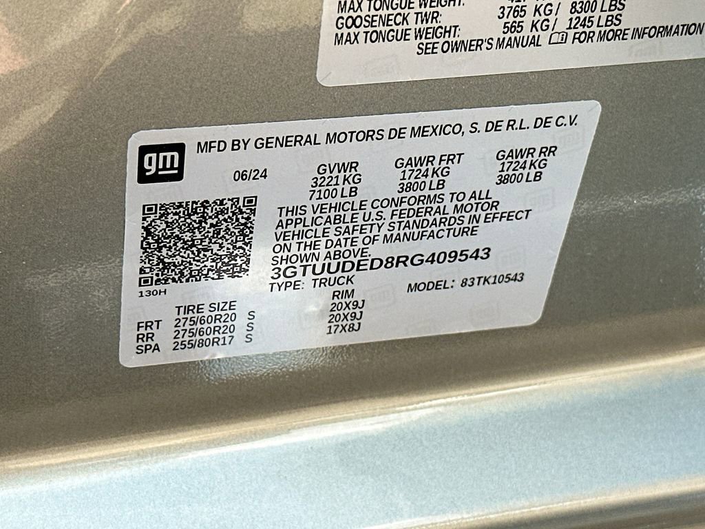 Used 2024 GMC Sierra 1500 SLT w/ SLT Premium Plus Package image 27