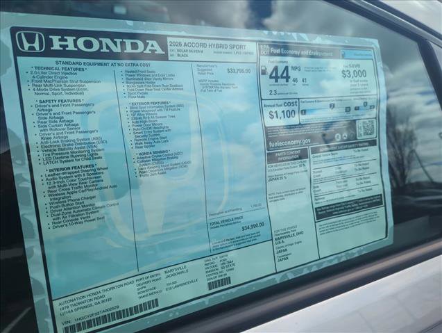 New 2026 Honda Accord Sport image 21