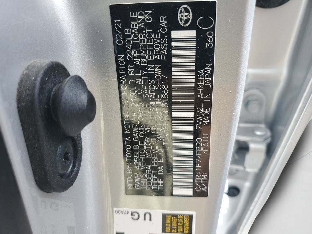 Certified 2021 Toyota Prius Prime LE FWD image 27