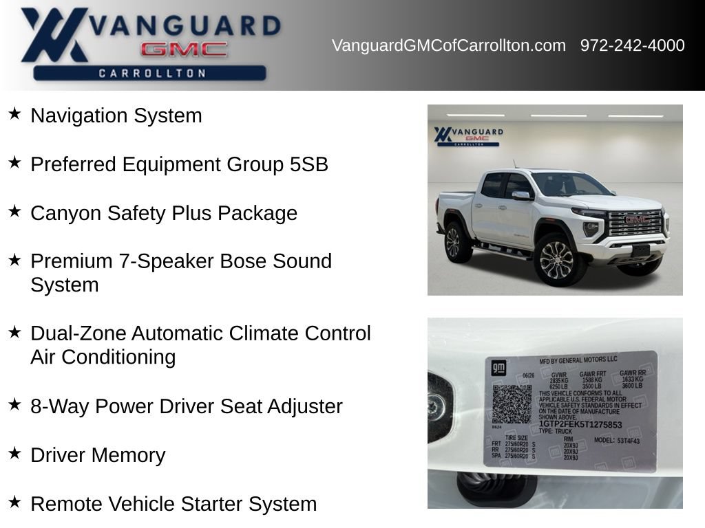 Used 2026 GMC Canyon Denali AWD/4WD image 6