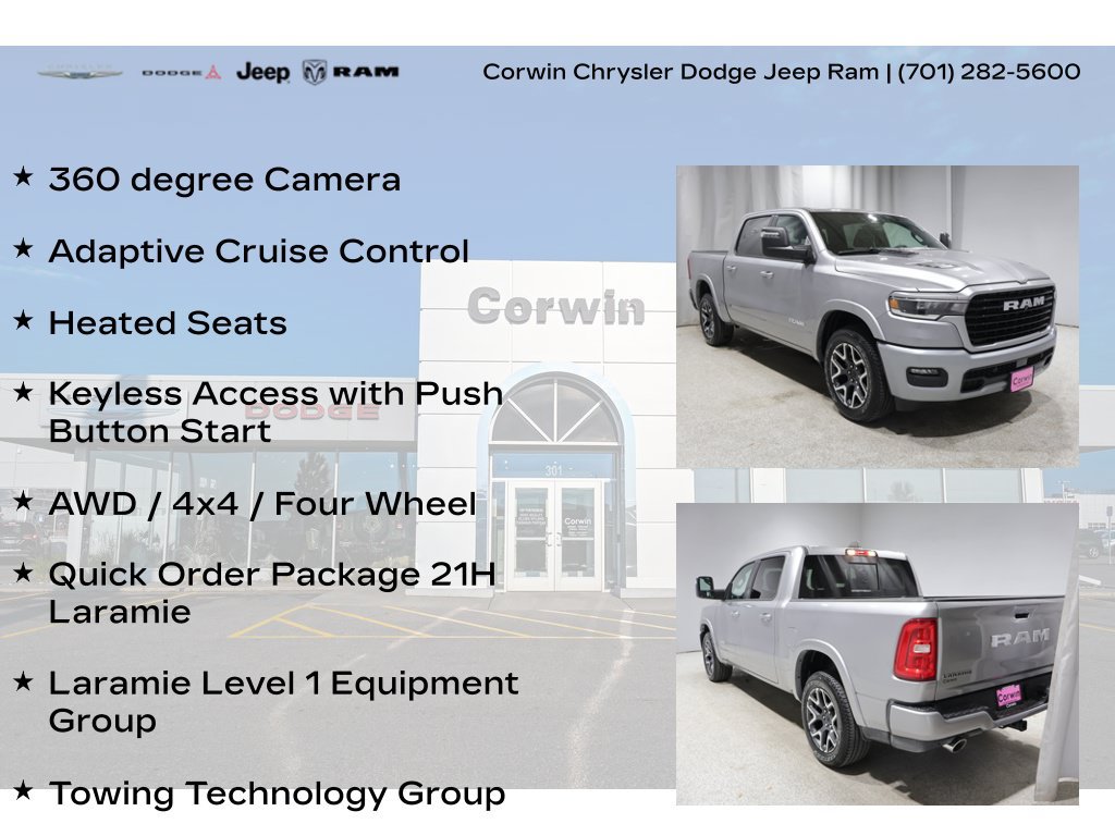 Used 2025 RAM 1500 Laramie w/ Sport Appearance Package AWD/4WD image 8