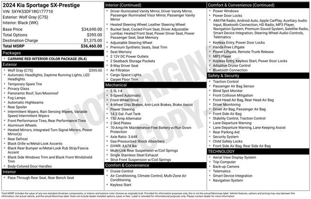 Used 2024 Kia Sportage SX image 41
